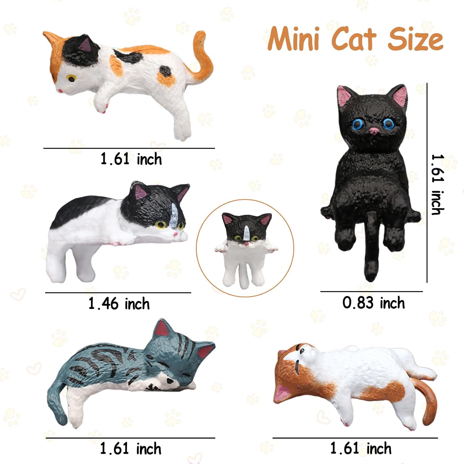 猫の車内装飾品5点セット、キュートなダッシュボードデコレーシ - Car Accessories Mirror Hanging のレビューと価格