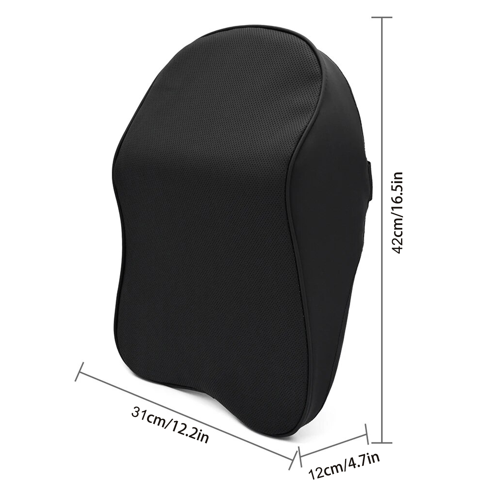 3D ナッパレザー低反発ヘッドレスト車の首枕サポートネックレ - Car Accessories Nearby のレビューと価格
