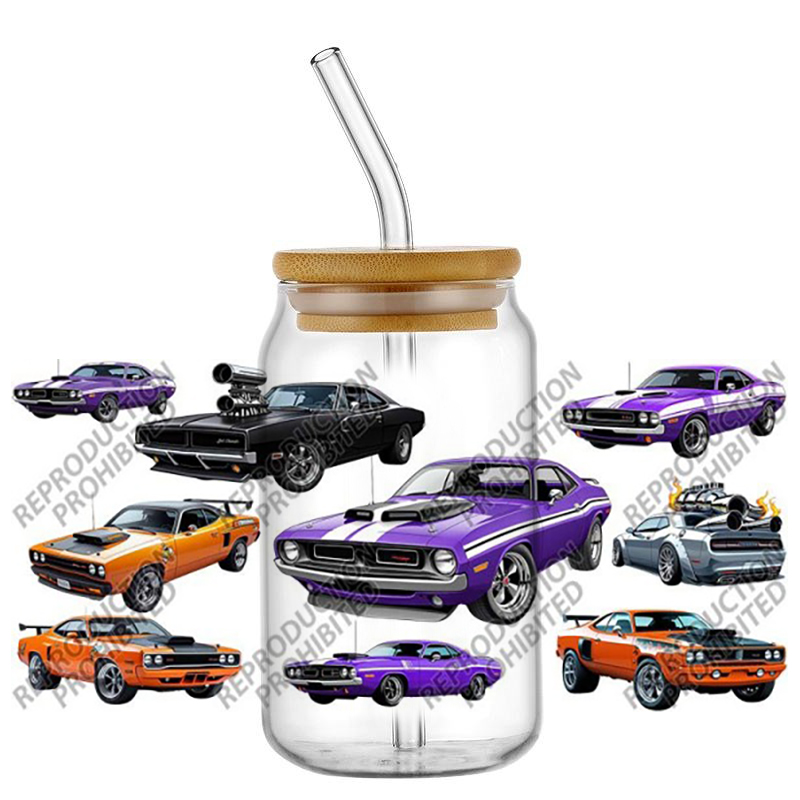 人気のスポーツカーシリーズ 16オンス UV DTF 3D転 - Car Accessories Quotes のレビューと価格