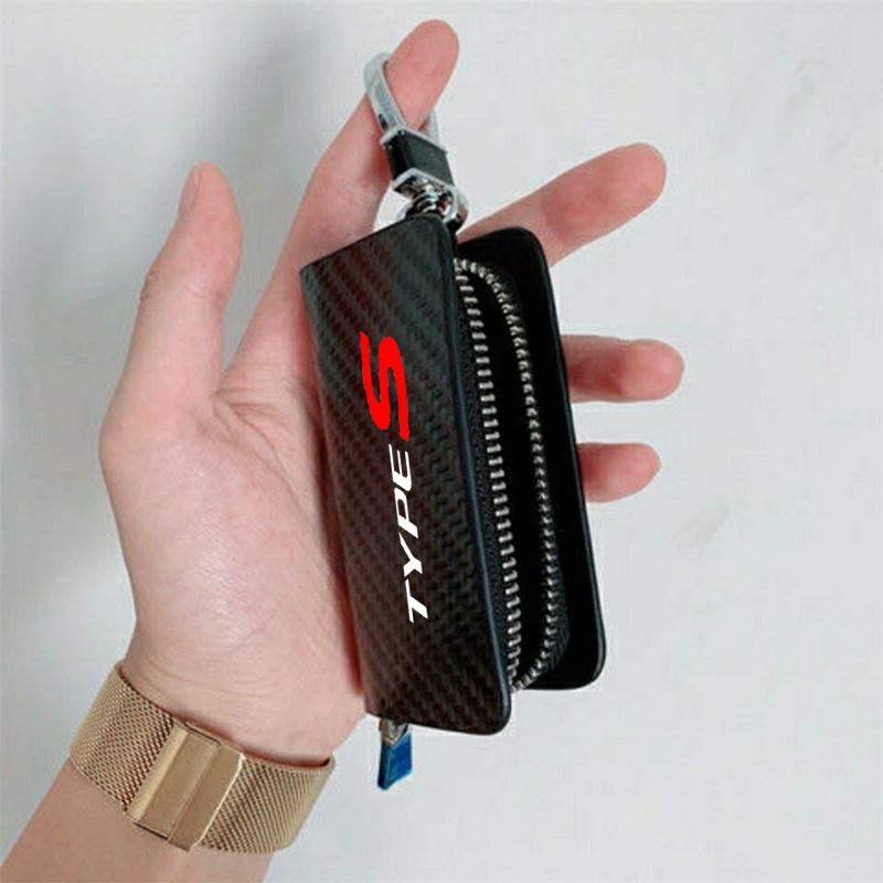 炭素繊維車のキーチェーンホルダーケースカバーバッグホンダタイ - Car Key Signal Blocker のレビューと価格