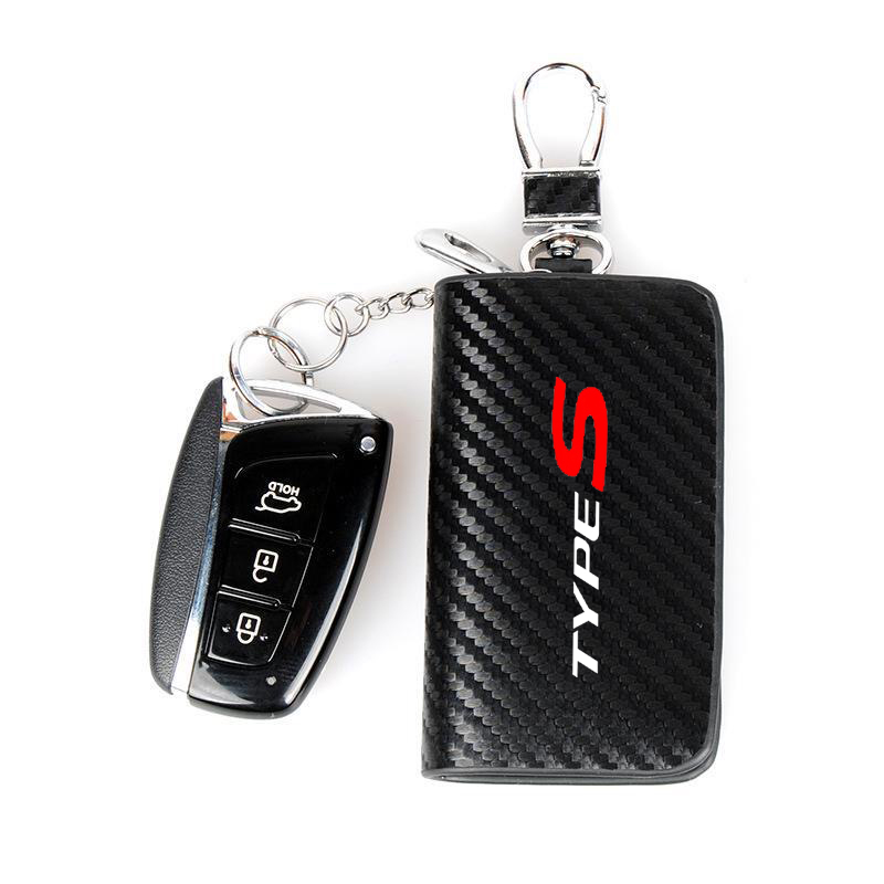 炭素繊維車のキーチェーンホルダーケースカバーバッグホンダタイ - Car Key Signal Blocker のレビューと価格