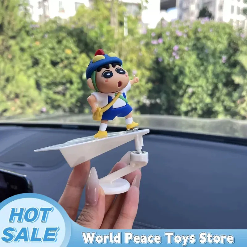 回転航空機クレヨンしんちゃん車のダッシュボード装飾品自動車イ - Car Accessories For Inside のレビューと価格