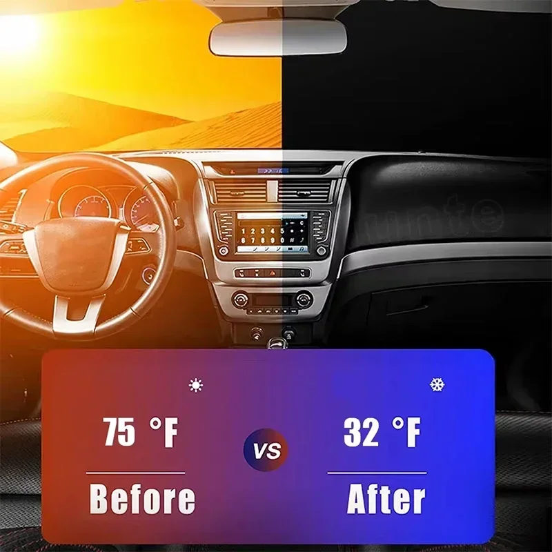 車のフロントウィンドウサンシェード UV保護シェード サンプ - Car Accessories Window のレビューと価格